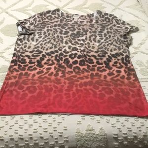 Animal print bottom part burnt orange